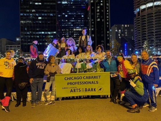 The CCP contingent from Arts in the Dark parade.